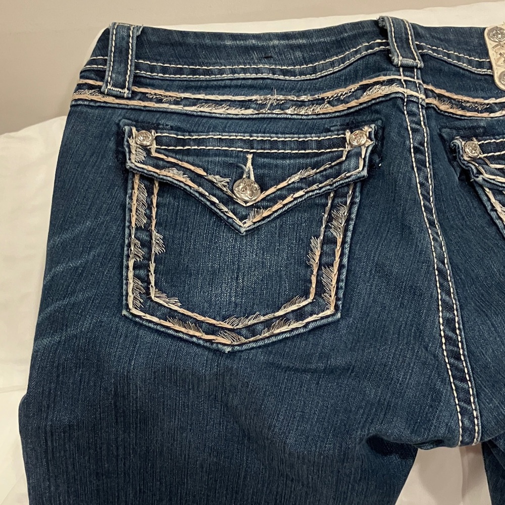 Miss Me Dark Blue Boot Cut Jeans - Picture 6 of 11